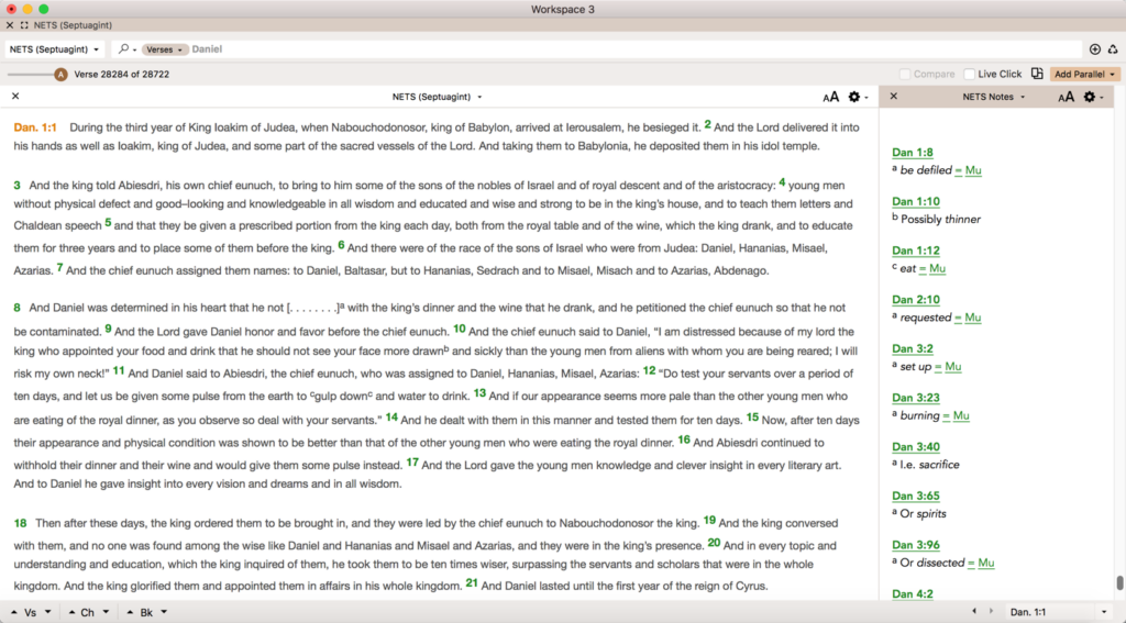 New English Translation of the Septuagint (Text Edition 2014) Accordance