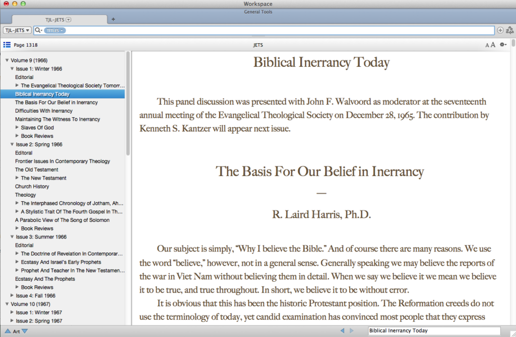 Theological journal journal of the evangelical theological society