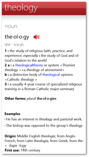 theology definition