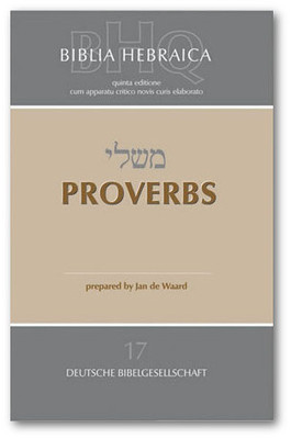 BHQ Proverbs cover