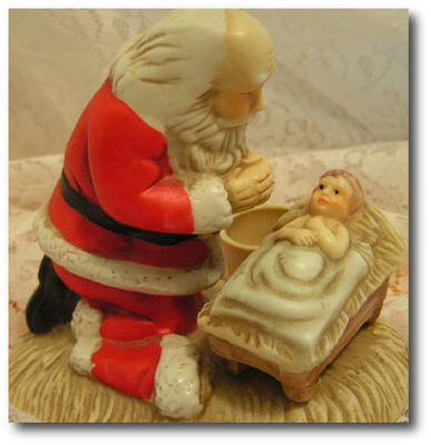 Kneeling Santa