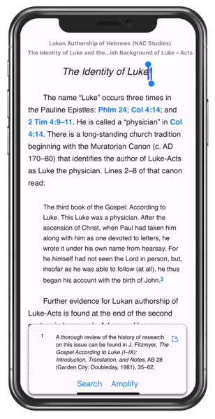 NACSBT Lukan Authorship of Hebrews - iPhone