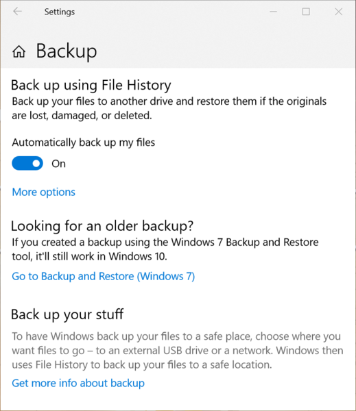 Windows Backup Utility