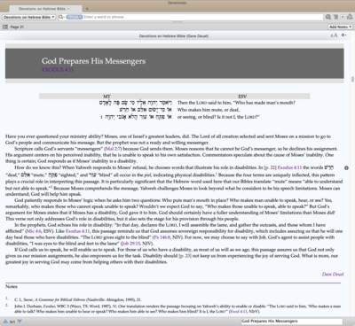 Devotions on the Hebrew Bible - macOS