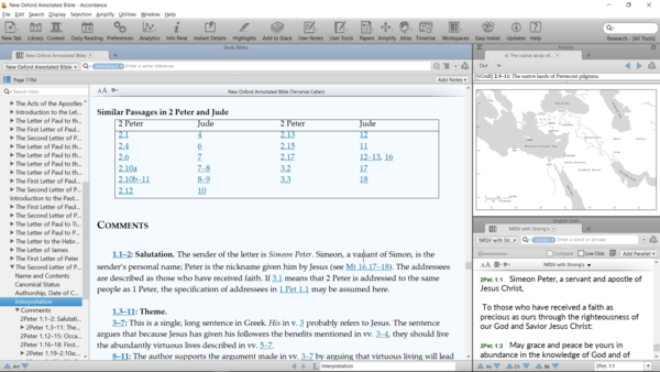 New Oxford Annotated Bible screenshot