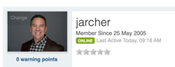 Jeremy Archer - forums