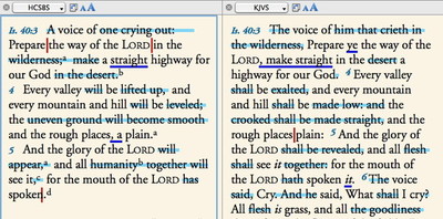 Accordance lets you suppress the poetic formatting and highlight differences
