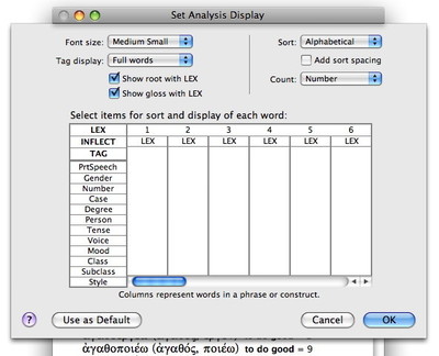 Step 3: Set Analysis Display