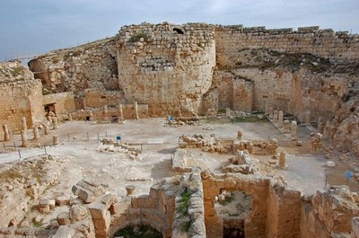 The interior of Herodium as shown in the PhotoGuide