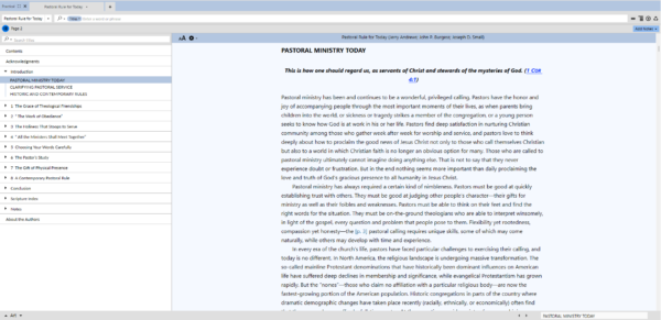 Pastoral Rule for Today, A