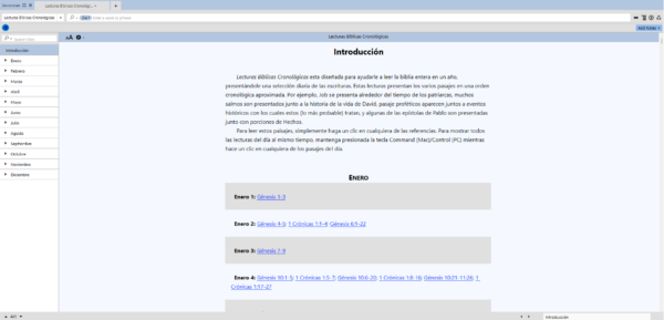 Lecturas Cronologicas