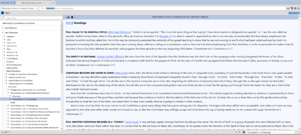 Reformation Commentary on Scripture: 1 Corinthians
