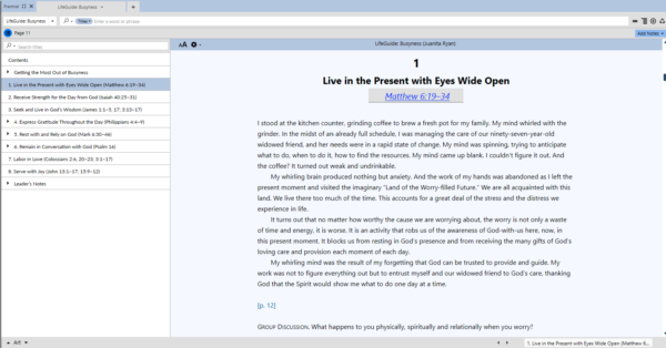 LifeGuide: Busyness (Ryan)