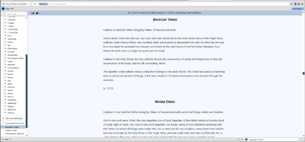 ESV Church History Study Bible Notes