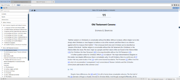 The State of Old Testament Studies (Hardy II and Carroll R.)