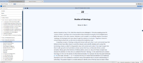 The State of Old Testament Studies (Hardy II and Carroll R.)