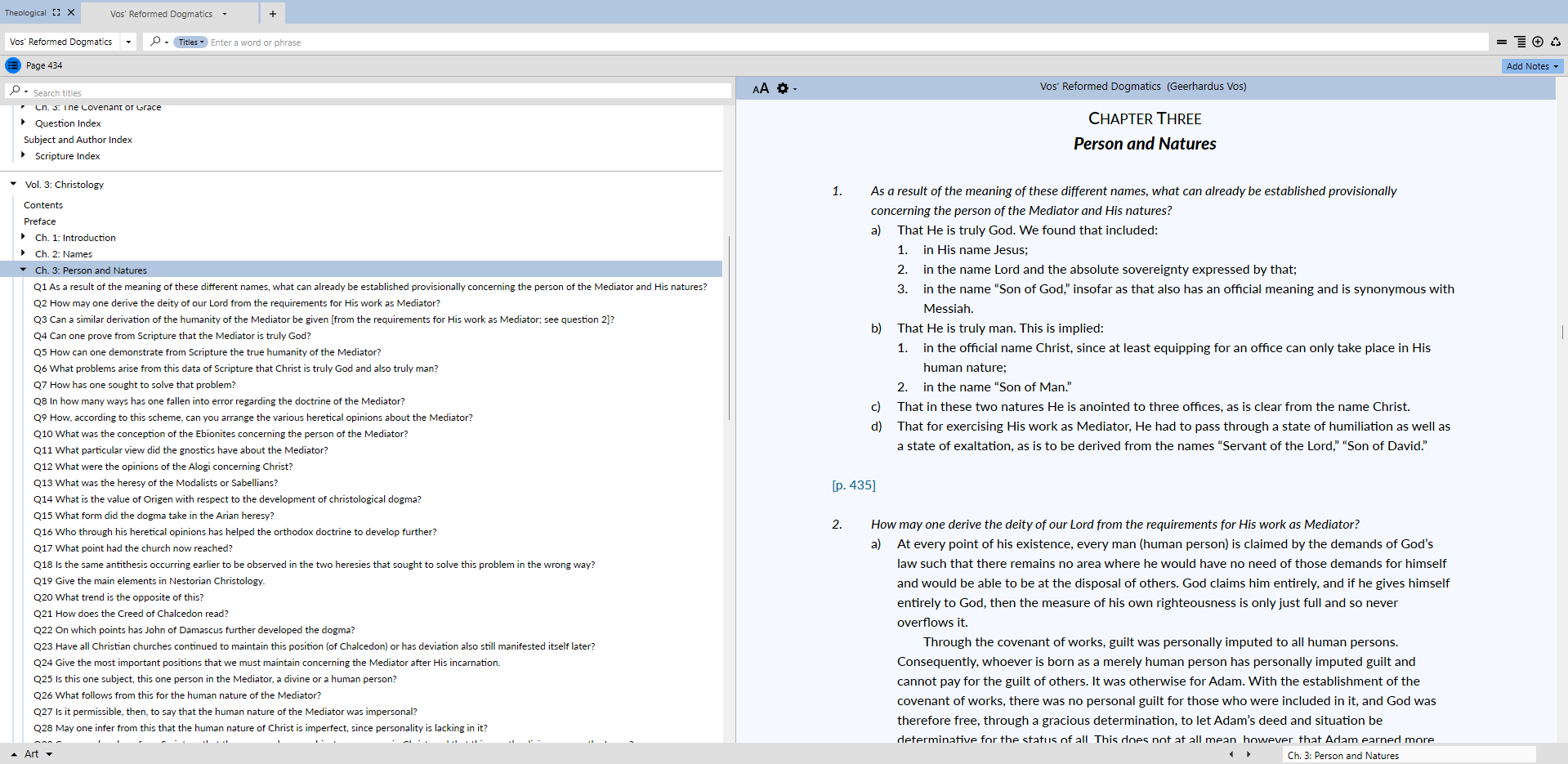 Reformed Dogmatics (Geerhardus Vos, Single-volume edition)